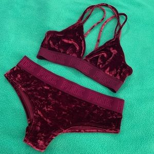 VS PINK Velvet Set